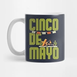 Cinco De Mayo Party Text Design Mug